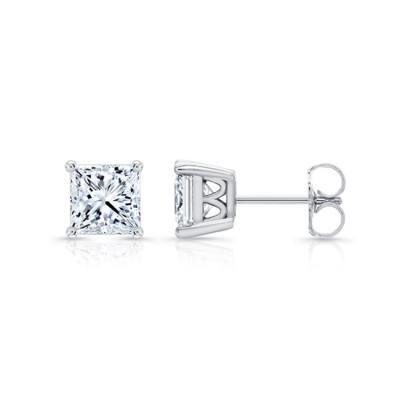 0.50ct. Princess Cut Diamond Studs 8095ER50