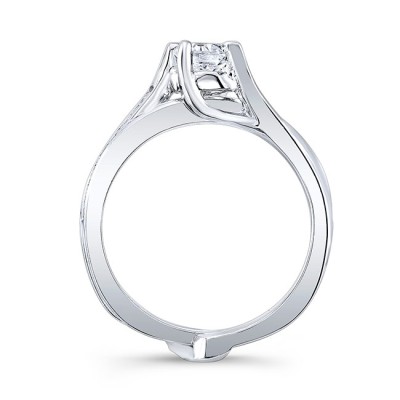 0.75 Carat Moissanite Interlocking Bridal Set