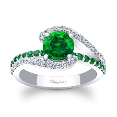 1 Carat Tsavorite Ring