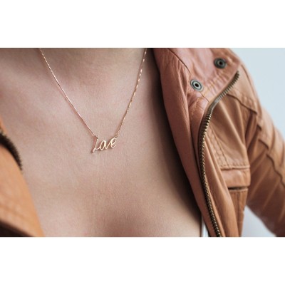 18k Rose Gold Personalized Name Necklace
