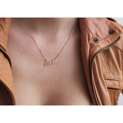 18k Rose Gold Personalized Name Necklace
