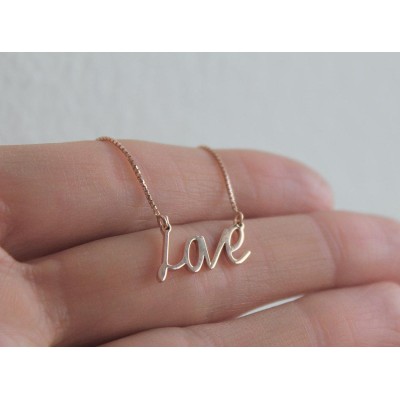 18k Rose Gold Personalized Name Necklace
