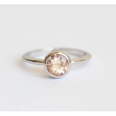 Adele Round Morganite Ring
