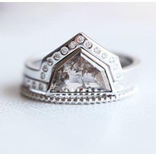 Adeline Salt and Pepper Diamond Set