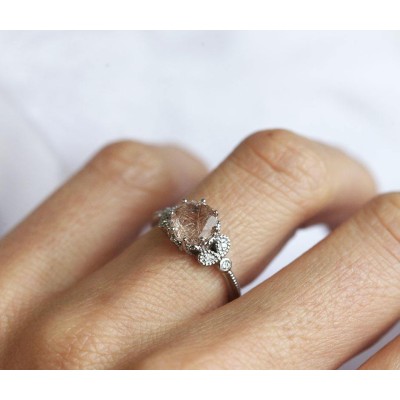 Amanda Round Quartz Ring
