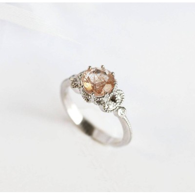 Amanda Round Quartz Ring
