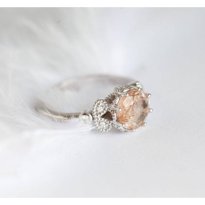 Amanda Round Quartz Ring
