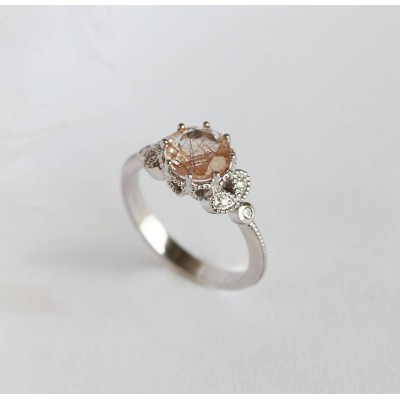 Amanda Round Quartz Ring
