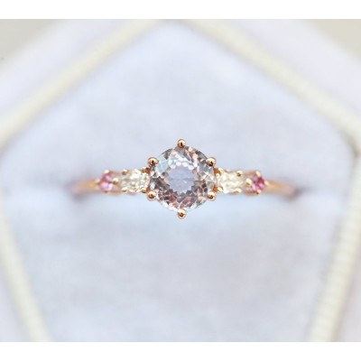 Calliope Lavender Sapphire Diamond Ring

