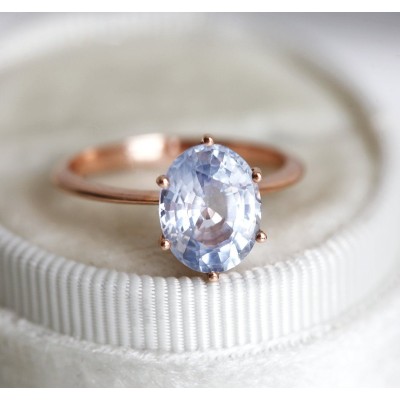 Jackie Lavender Sapphire Solitaire Ring
