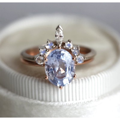 Jackie Lavender Sapphire Solitaire Ring
