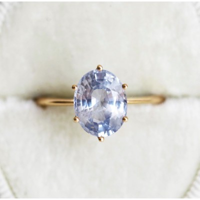 Jackie Lavender Sapphire Solitaire Ring
