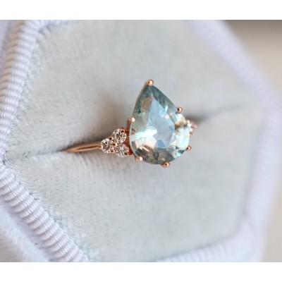 Jeanie Ceylon Sapphire Diamond Ring
