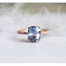 Rachel Ceylon Sapphire Diamond Ring