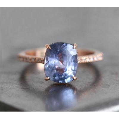 Rachel Ceylon Sapphire Diamond Ring

