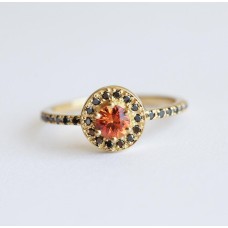 Valerie Orange Sapphire Ring