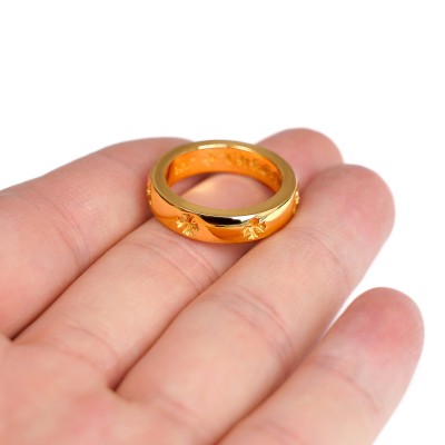 22K GOLD CH PLUS BAND RING