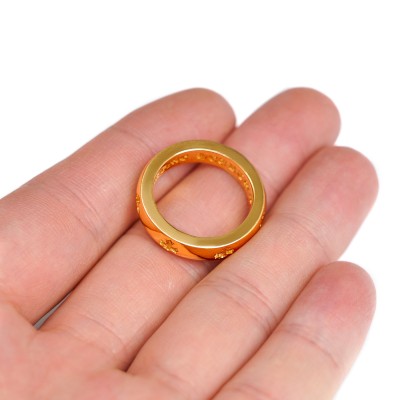 22K GOLD CH PLUS BAND RING