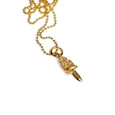 22K GOLD DAGGER PENDANT