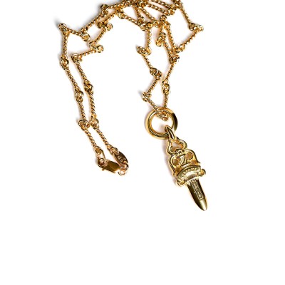 22K GOLD DAGGER PENDANT