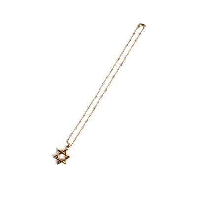 22K GOLD STAR OF DAVID PENDANT