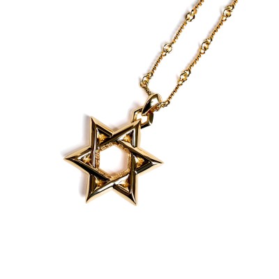 22K GOLD STAR OF DAVID PENDANT
