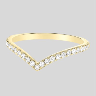 Chevron Diamond Ring