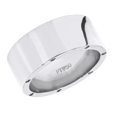 Custom-made Platinum Eternity Band with Black Diamonds 9mm 0.21ct
