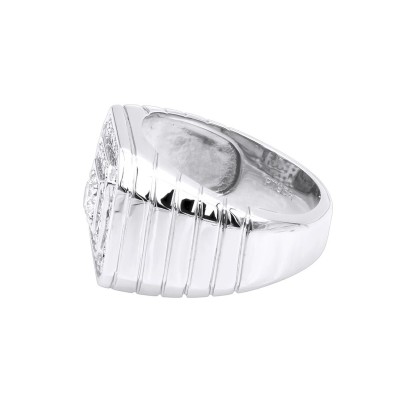 Men's Diamond Ring in Platinum 1.31ct VS Quality Statement Ring