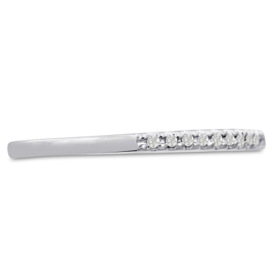0.05 Carat Diamond Wedding Band In 14 Karat White Gold