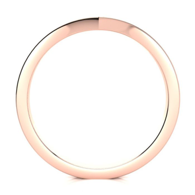 .06ct Diamond Wedding Band In 10K Rose Gold
