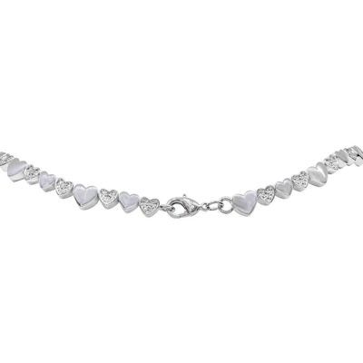 1/2 Carat Diamond Heart Tennis Necklace, 17 Inches. Beautiful Brand New Diamond Necklace!