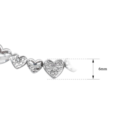 1/2 Carat Diamond Heart Tennis Necklace, 17 Inches. Beautiful Brand New Diamond Necklace!