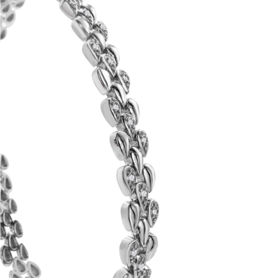 1/4 Carat Diamond Bracelet In Sterling Silver, 7 Inches